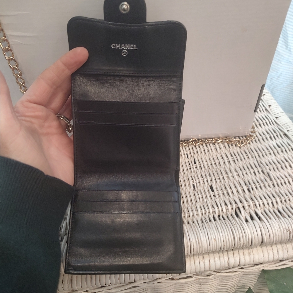 Authentic Chanel Mini Square Double Hook Compact … - image 5